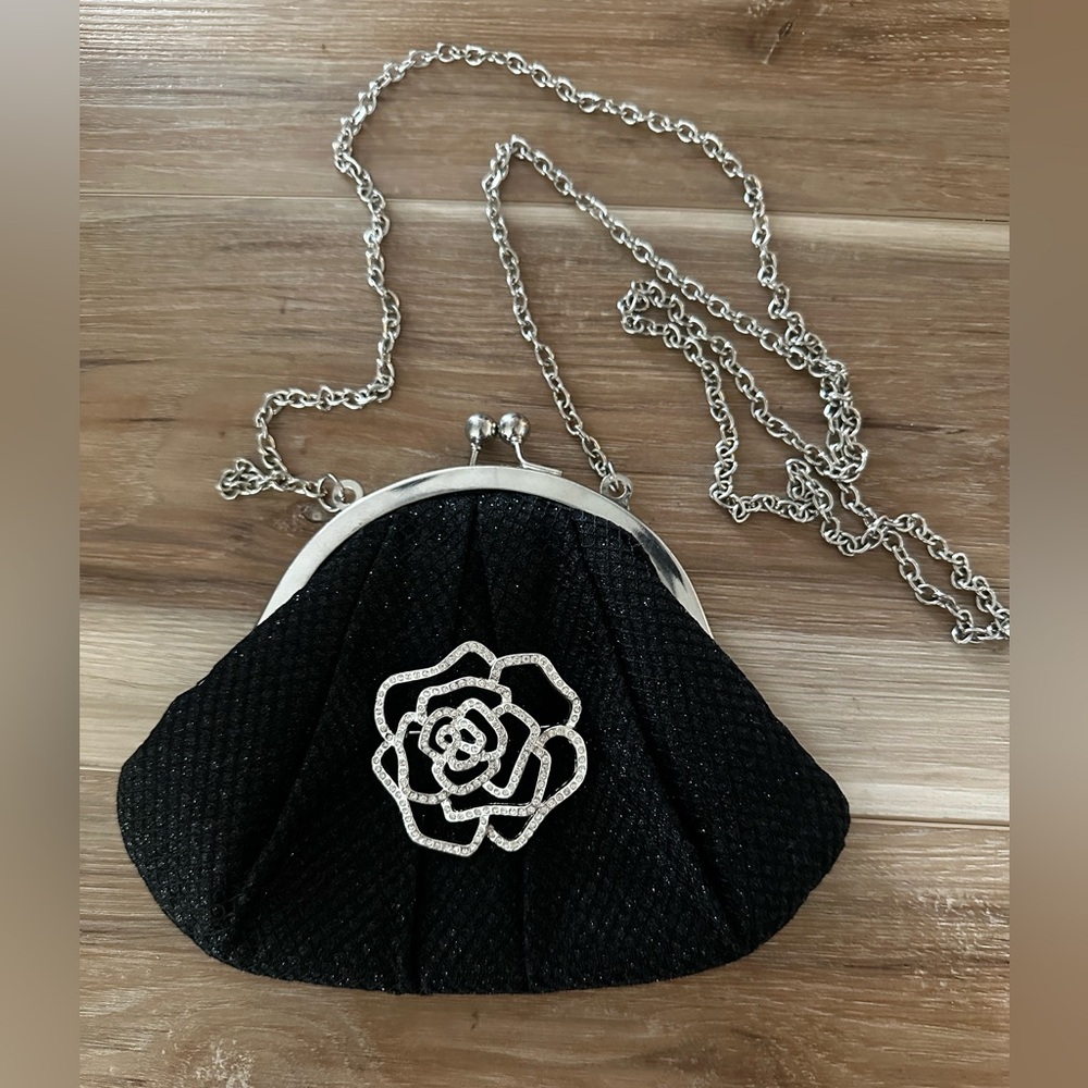 Claire’s Evening Bag with Vtg Avon Brooch